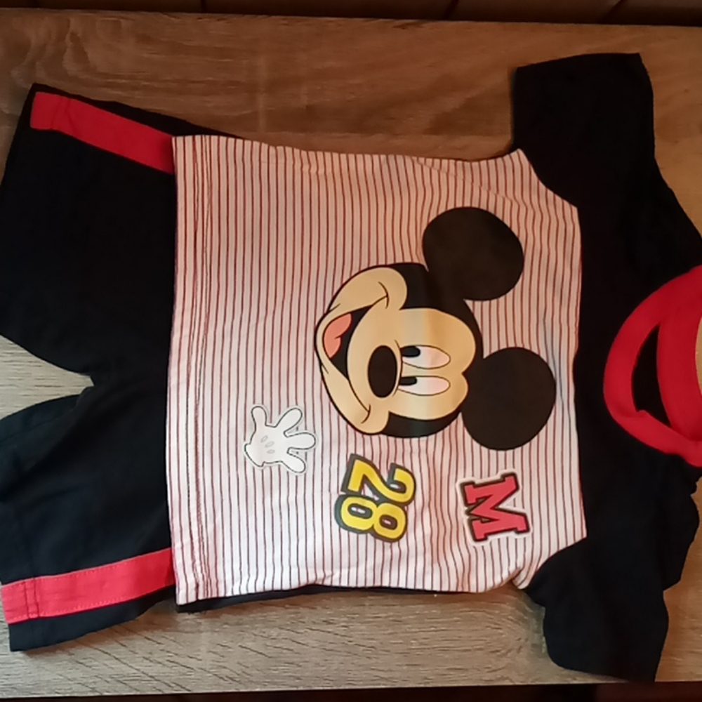 12m boys mickey outfit-tshirt and shorts